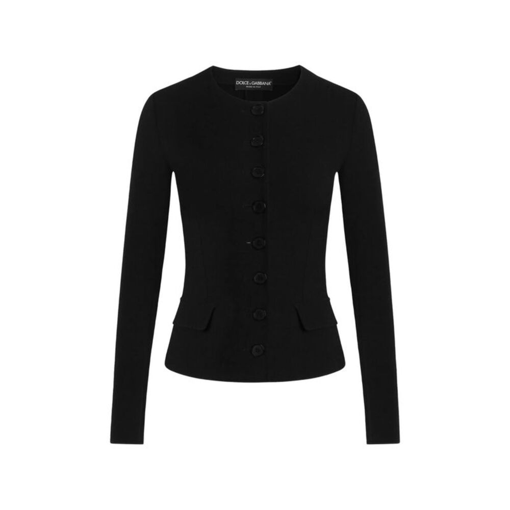 Dolce & Gabbana Black Jackets - Fitted Jackets Women
